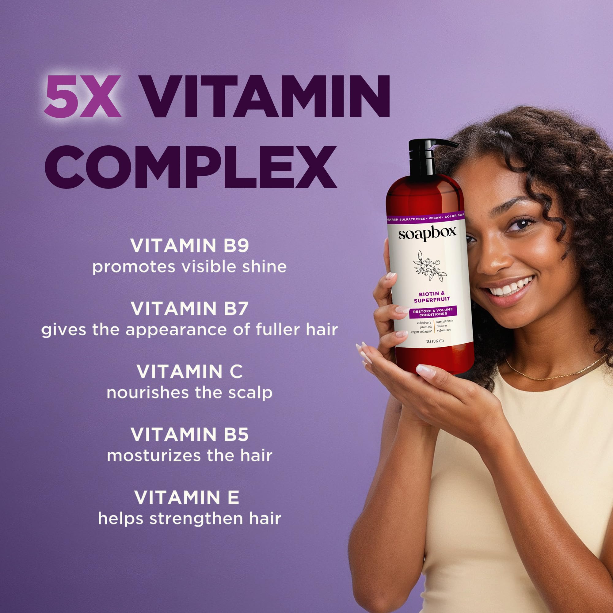 Ingredientes como aceite de ciruela para nutrición y brillo del cabello