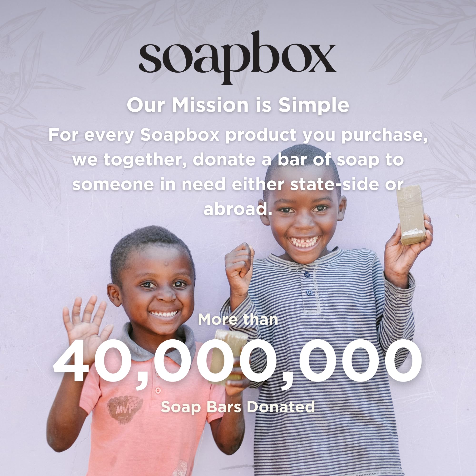 Soapbox loción cuerpo donacion codigo esperanza: apoya a alguien.