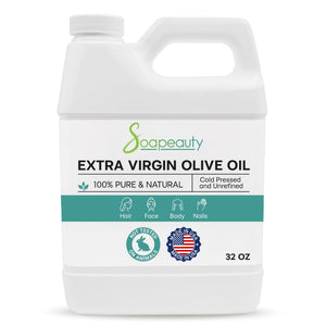 Soapeauty Aceite de Oliva Extra Virgen, embotellado, para masaje suave y piel hidratada
