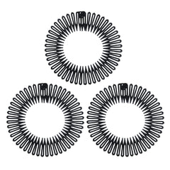 Soft 'N Style diadema elástica negra frente para peinados rápidos