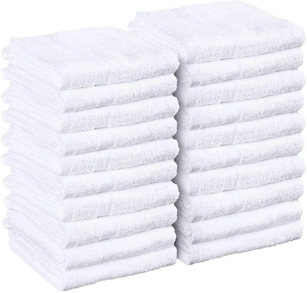 SOFT TEXTILES toallas blancas 16x27 para salones, tamaño ideal para uso diario.