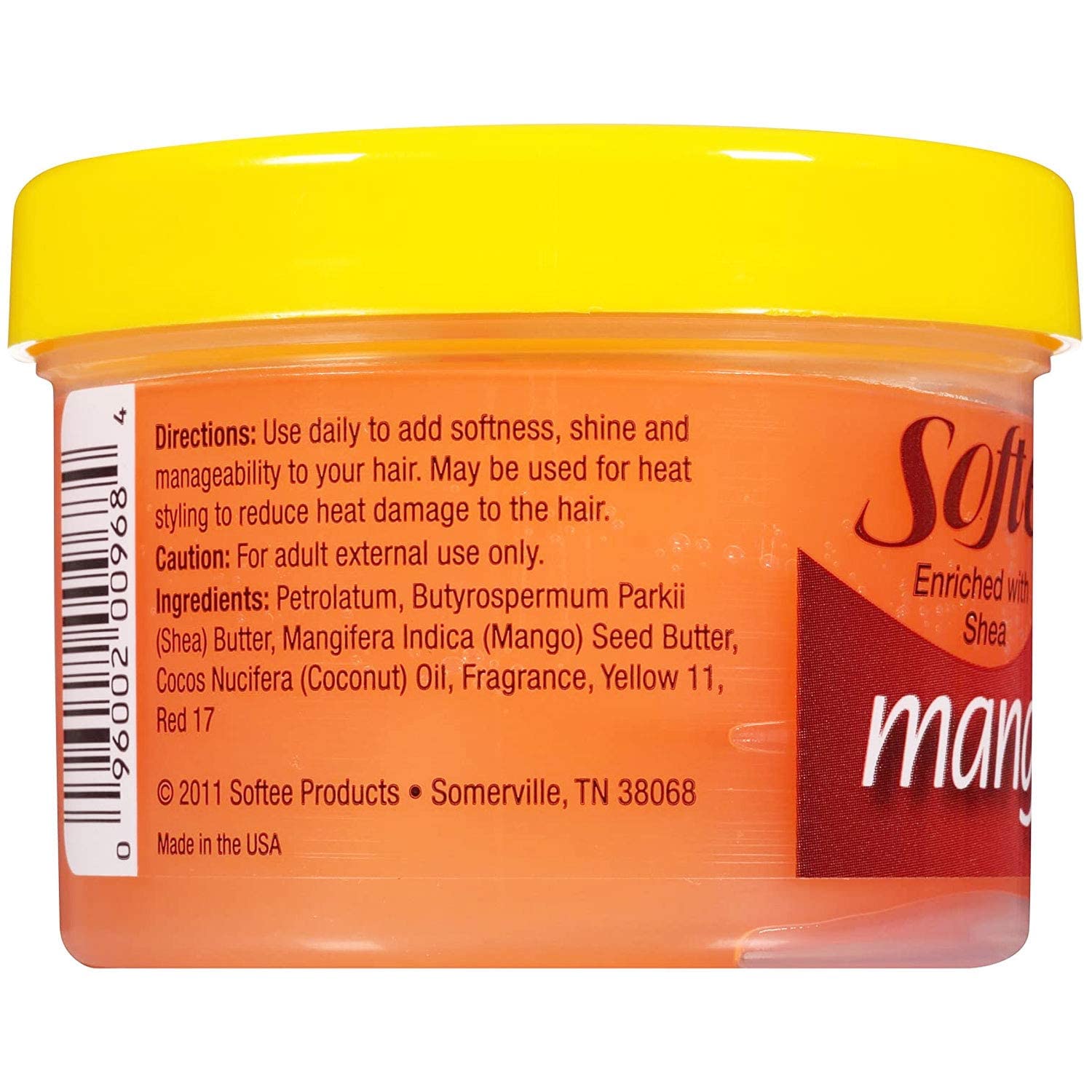 Softee Mango Manteca: aplicación diaria para nutrición capilar.