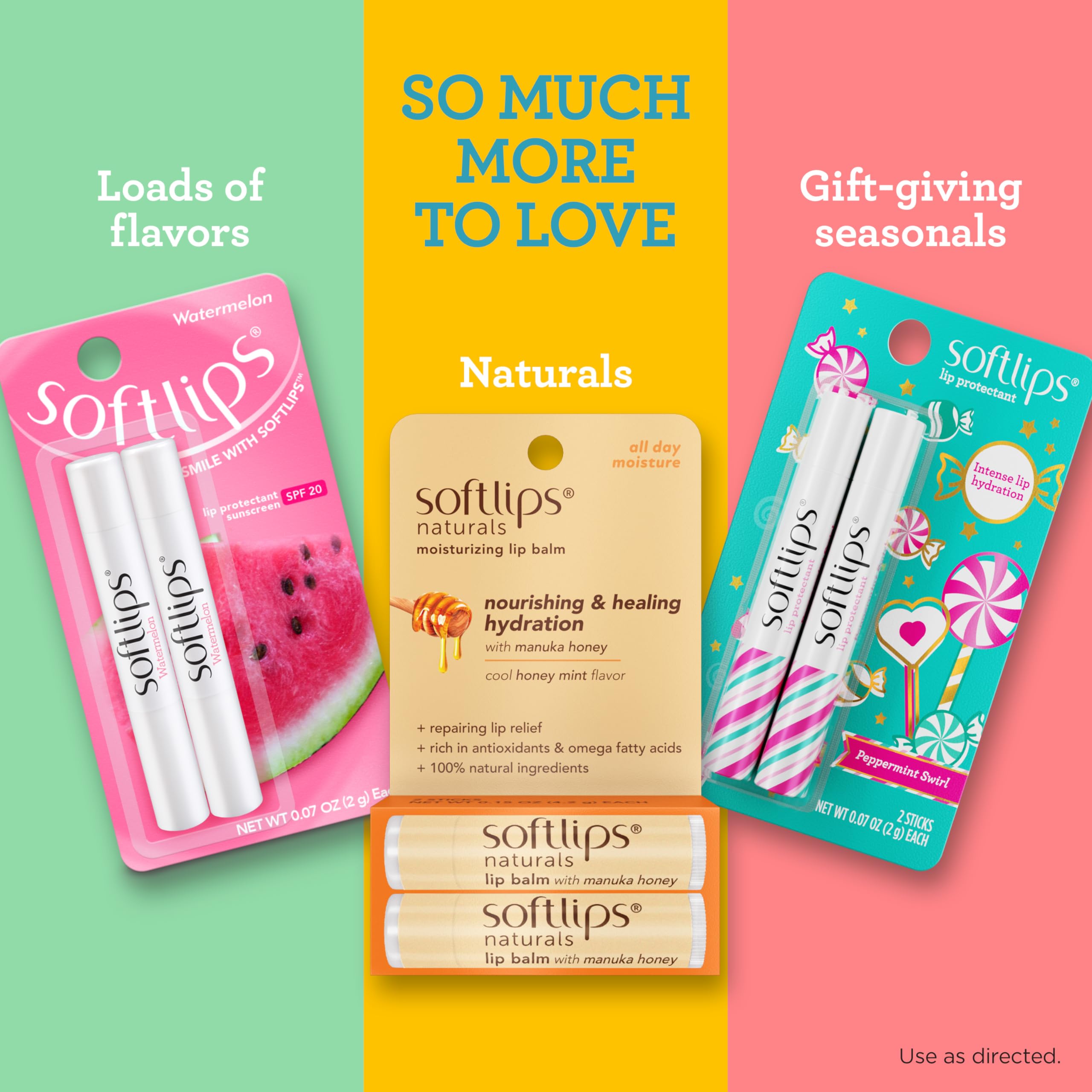 SoftLips uso portátil para hidratar sobre la marcha.