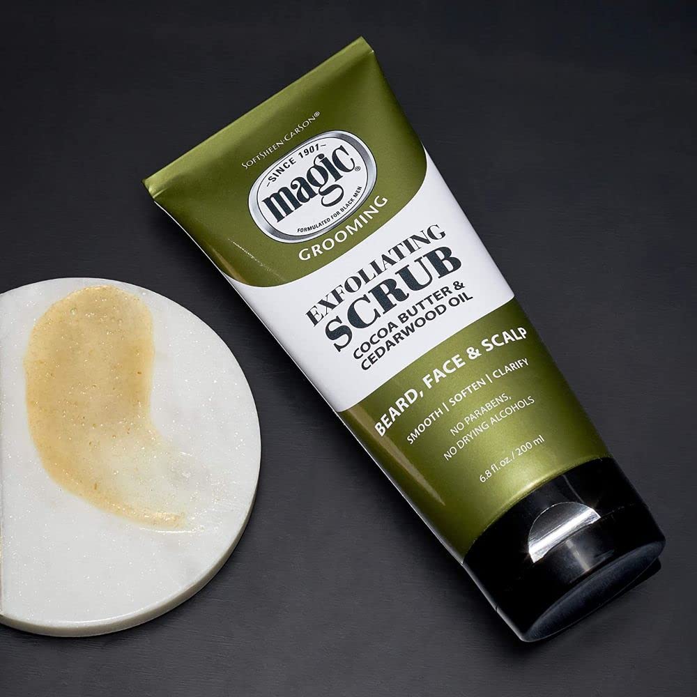 SoftSheen Magic uso diario: adecuado para barba, cara y cuero cabelludo.