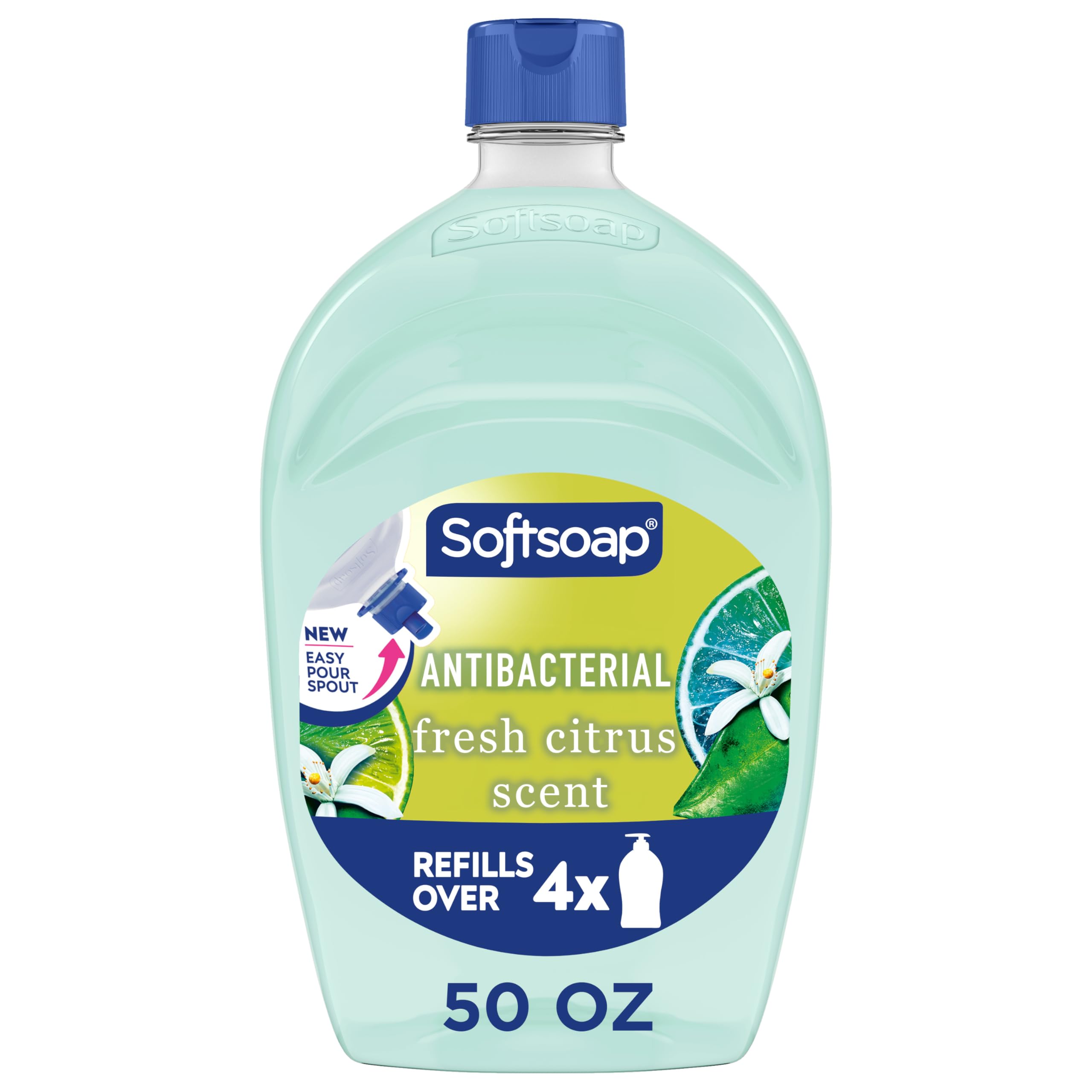 Softsoap antibacteriano cítrico: botella de recarga de 50 oz ideal para baños.