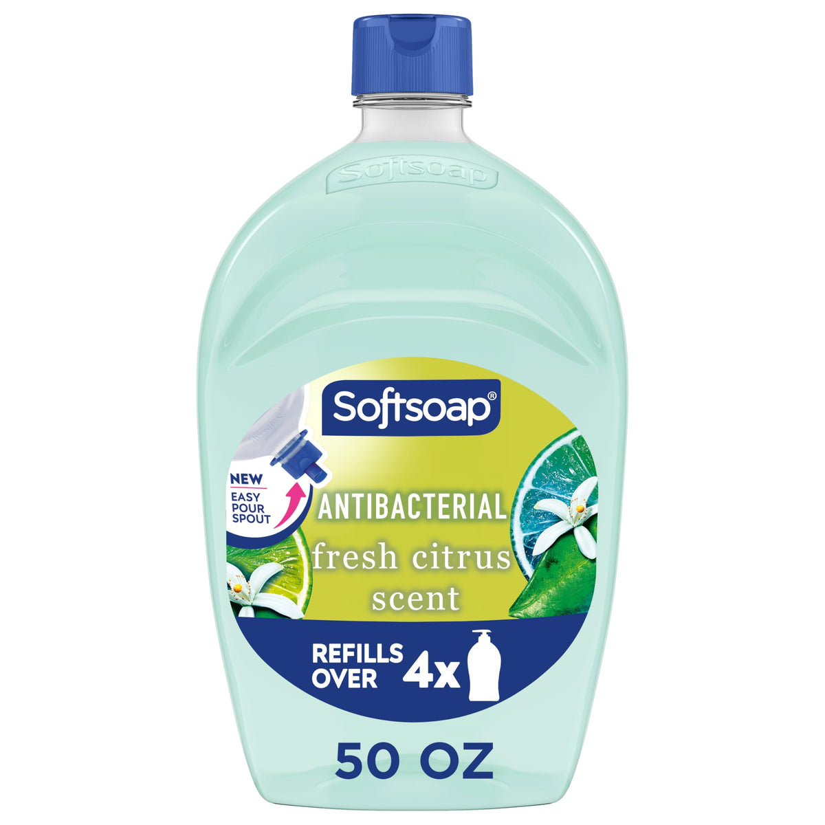 Softsoap antibacteriano cítrico: botella de recarga de 50 oz ideal para baños.