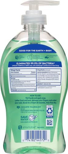Softsoap Jabon Antibacteriano para Manos: etiqueta verde y aroma cítrico.