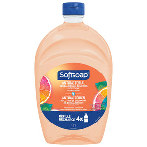 Softsoap Antibacterial Crisp Clean recarga en botella para uso diario