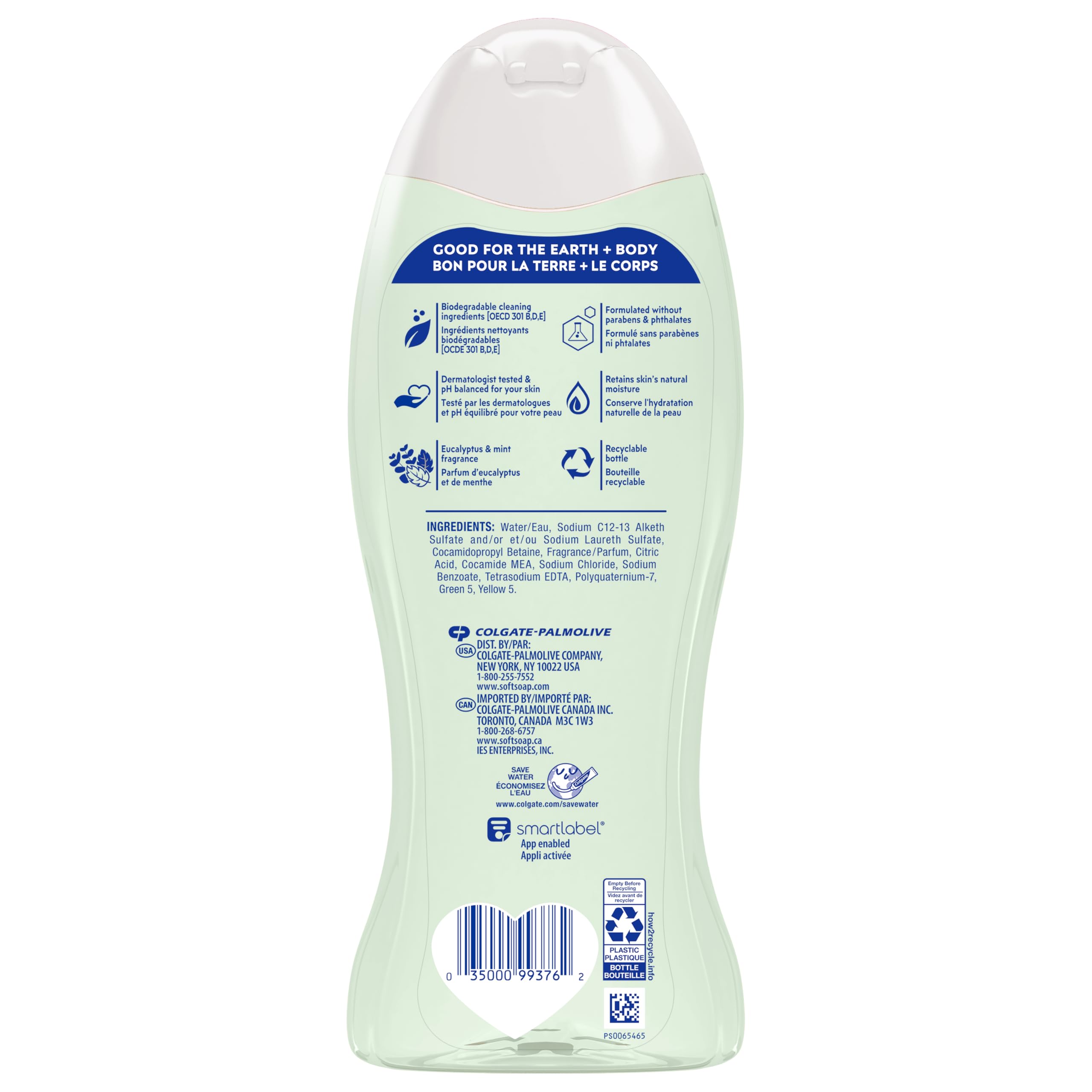 Softsoap Uso diario en la ducha, experiencia fresca cada mañana.