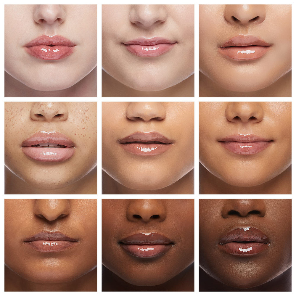 Sokgo Labios Textura Cristalina brilla con acabado claro.