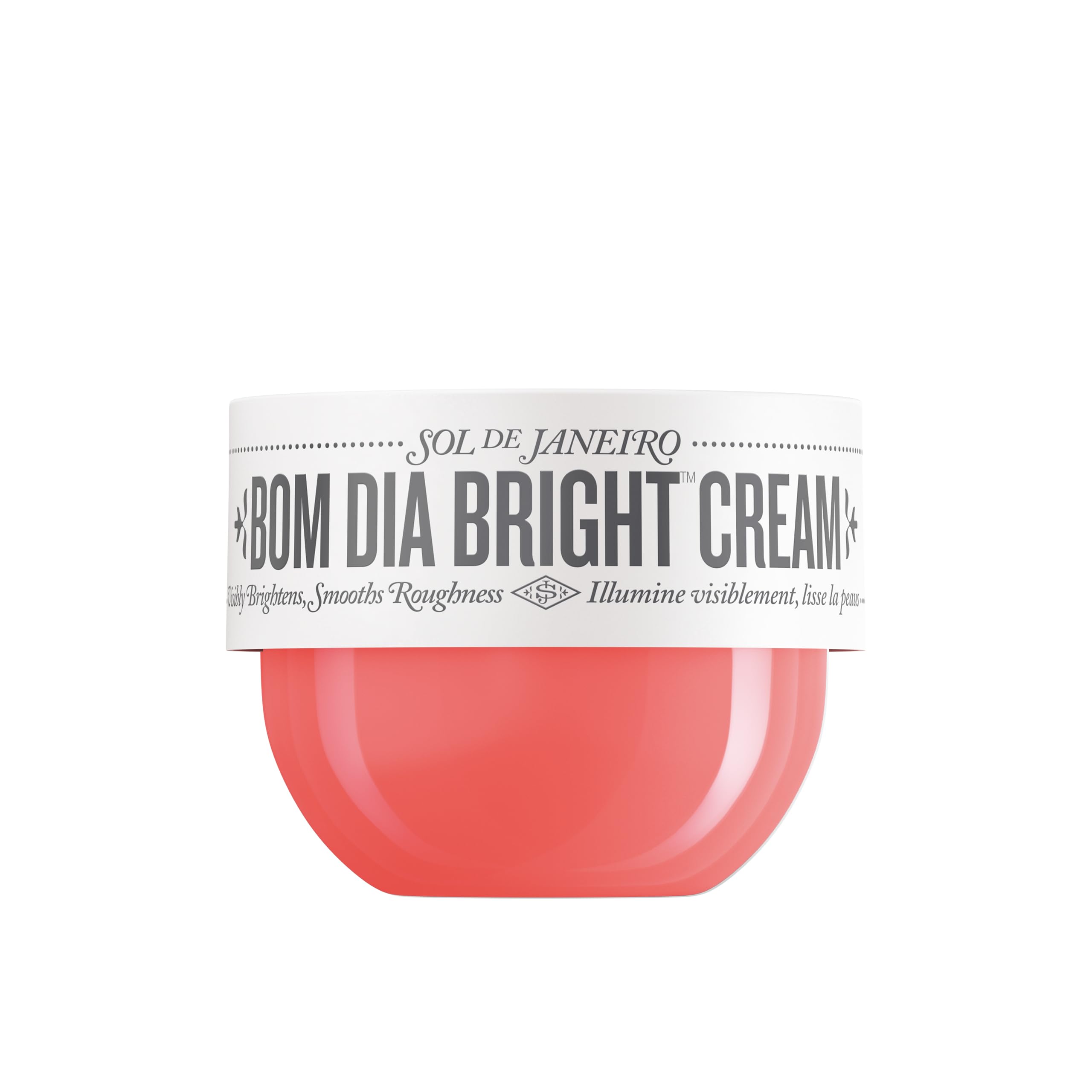 Sol de Janeiro Bom Dia AHA crema corporal iluminadora en formato viaje de 75 ml.