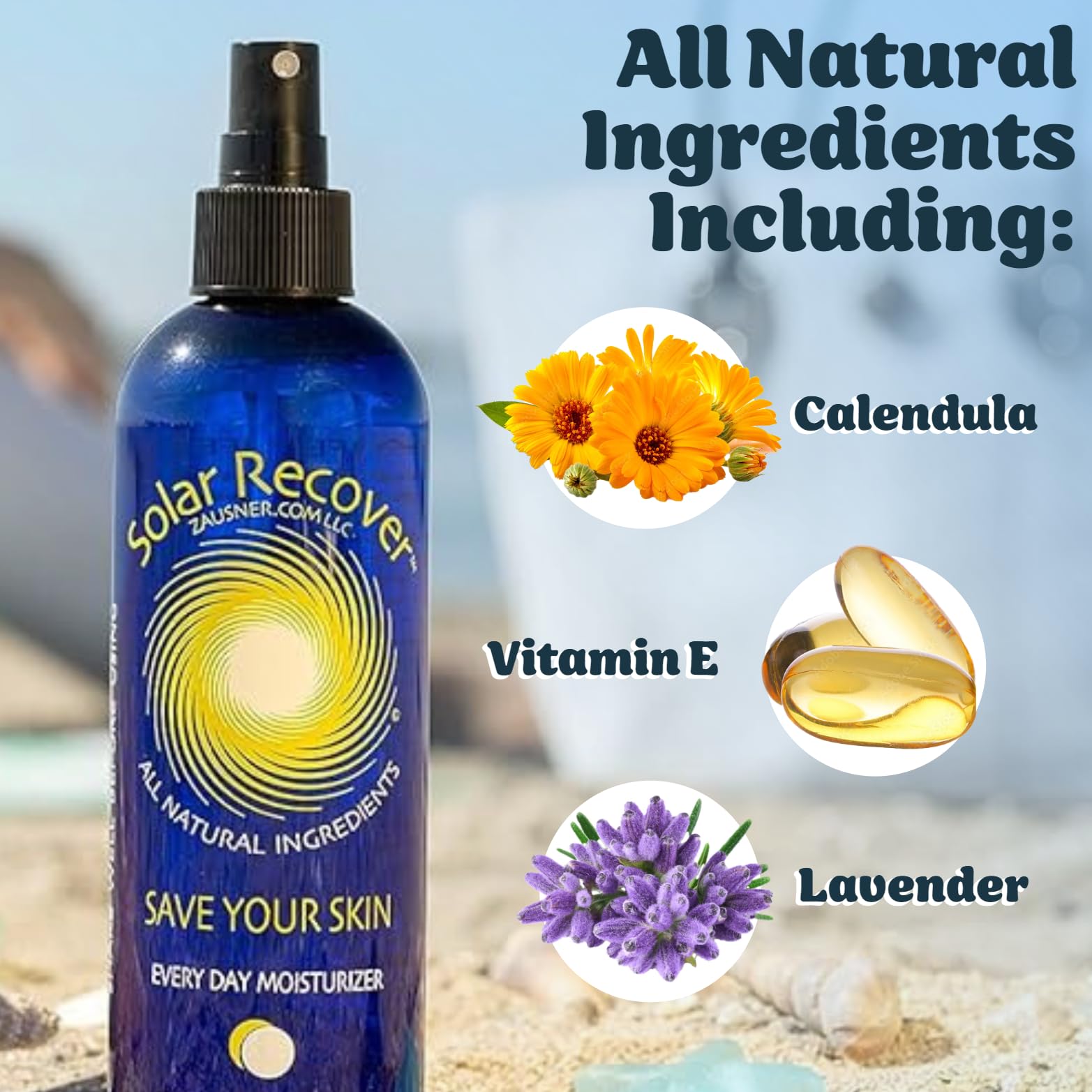 Solar Recover After Sun Spray con calendula y vitamina E para cuidado calmante.