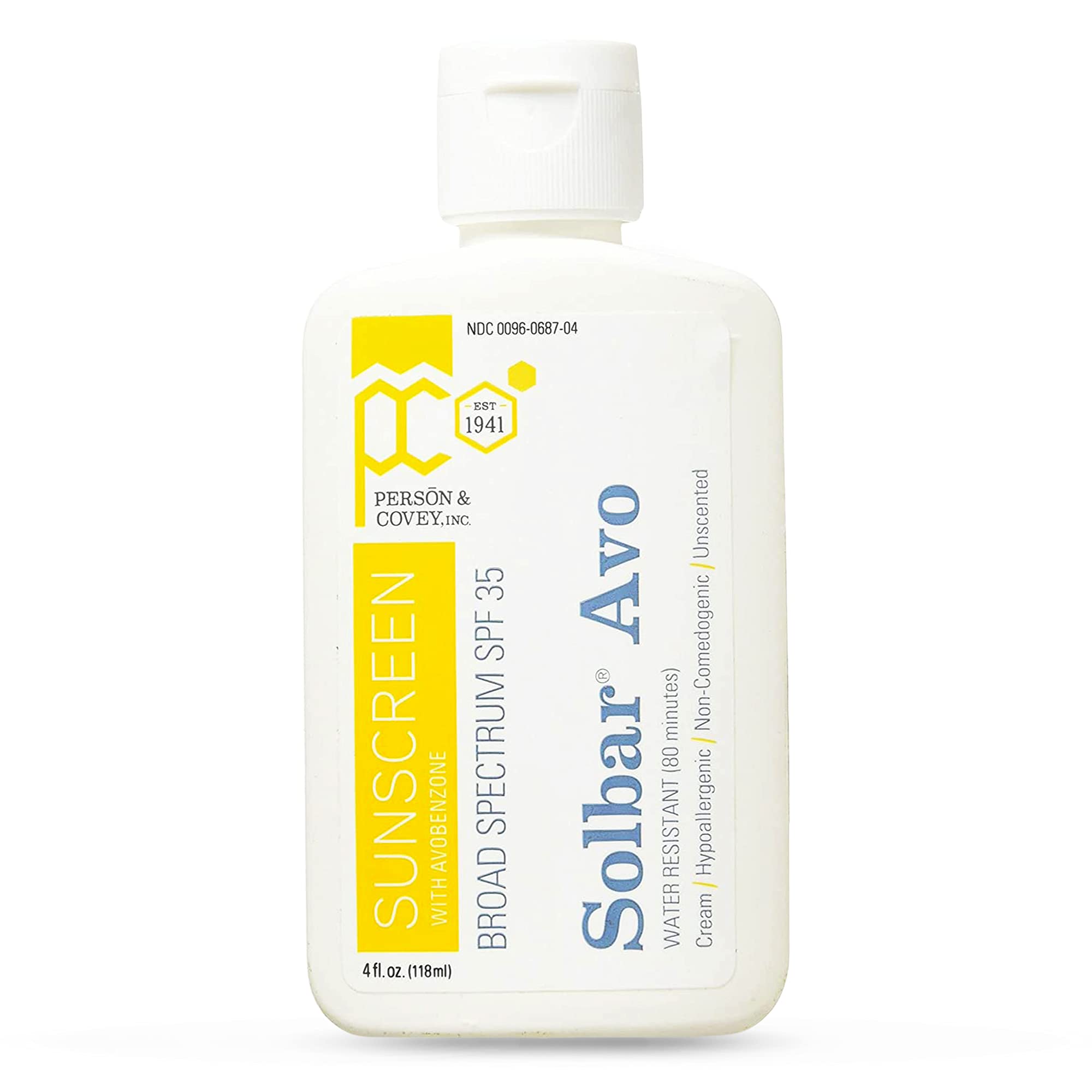 Solbar AVO SPF 35 protector solar de 4 oz para uso diario.