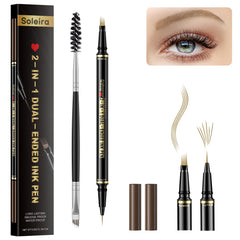 Soleira lápiz cejas 4 puntas microblading para trazos naturales y definidos