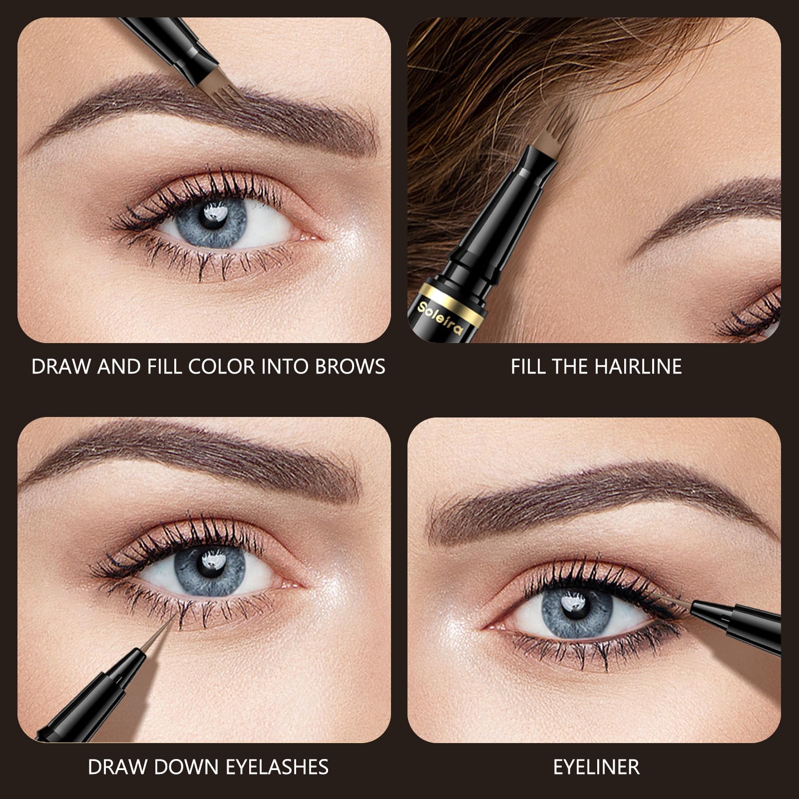 Soleira uso diario rápido para cejas definidas.