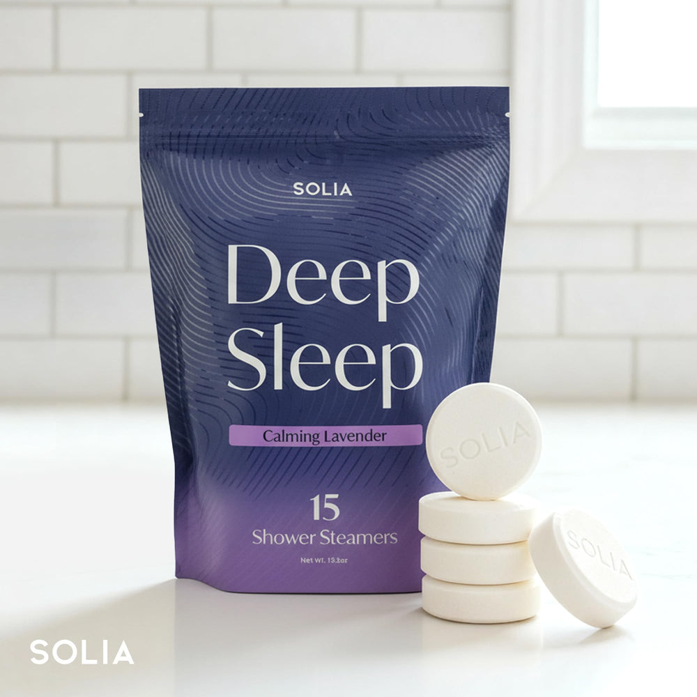 Solia aroma lavanda para ducha, ambiente sereno en el baño