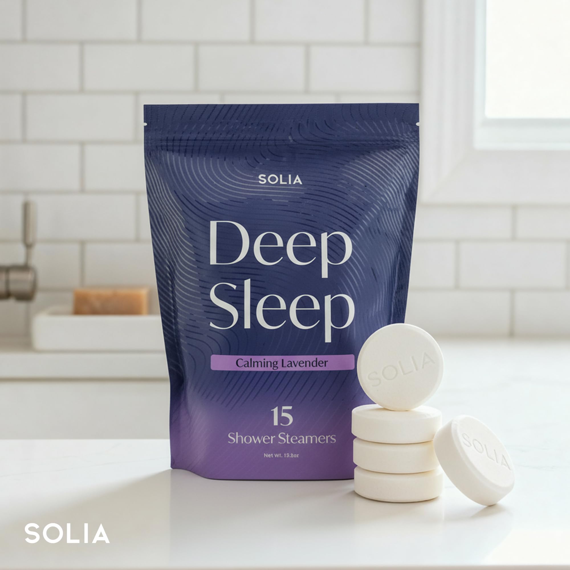 Solia bomba de vapor lavanda, ingredientes naturales para una experiencia suave