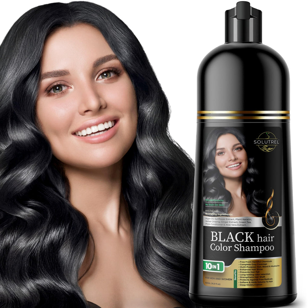 Solutrel champú tiñe nutrición del cabello durante el teñido.