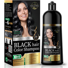 Solutrel tiñe negro y cubre canas con resultado natural.