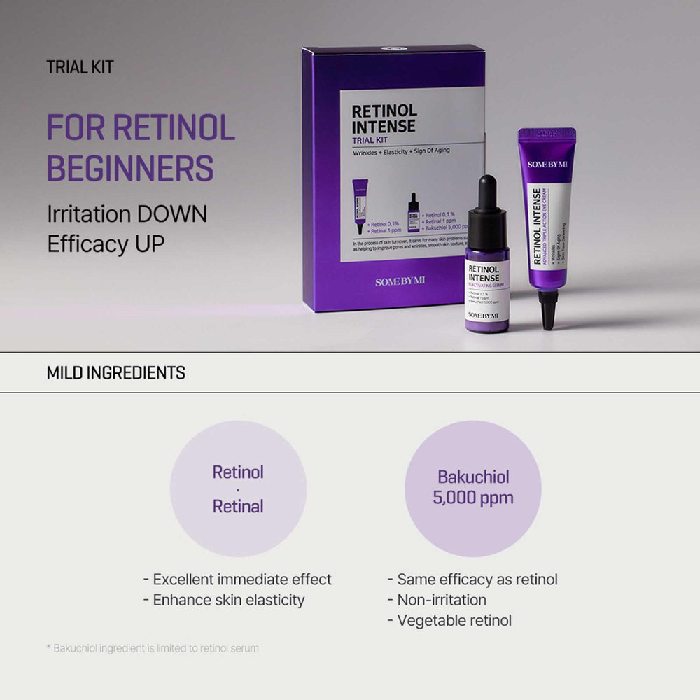 SOME BY MI kit prueba retinol para viaje, tamaño cómodo para viajar