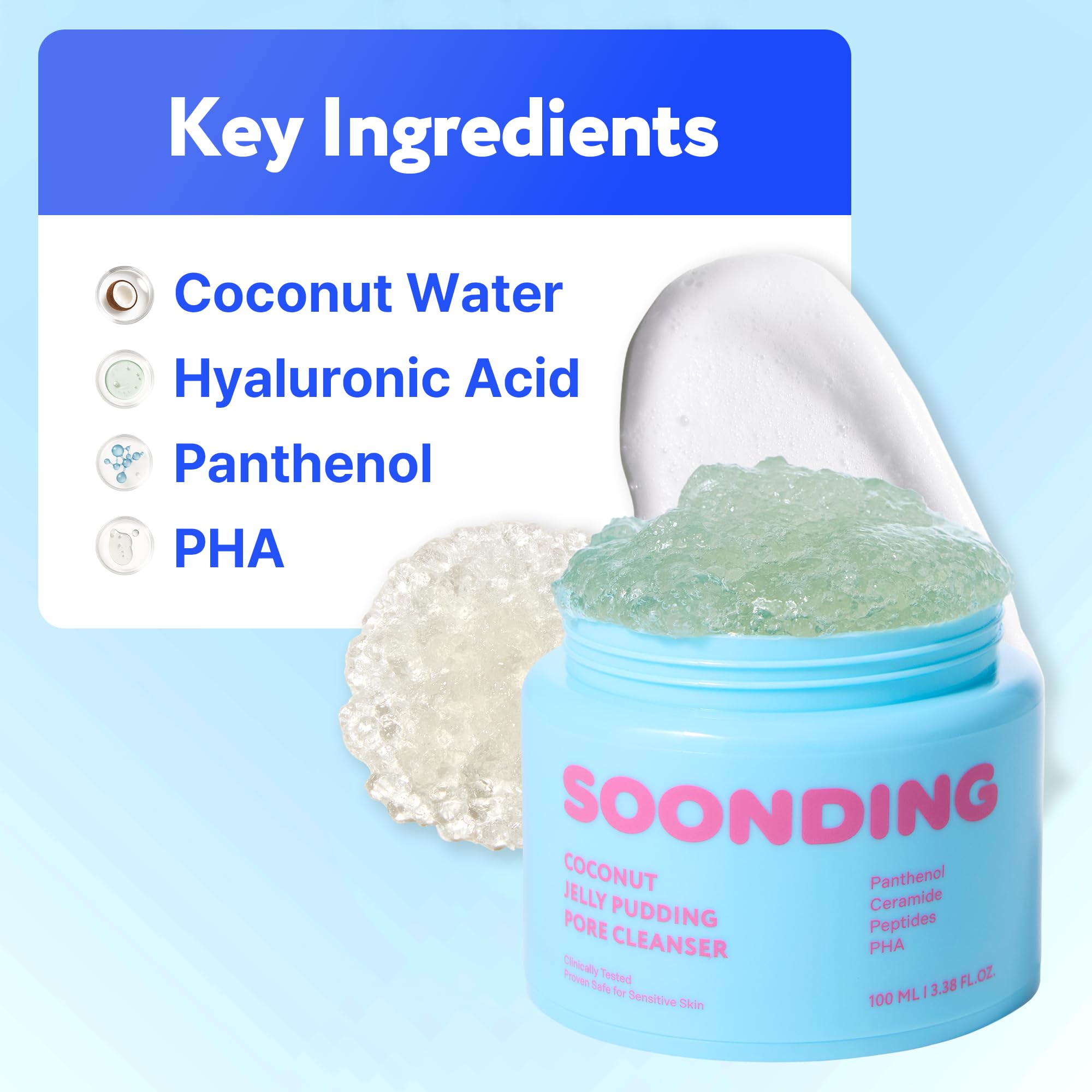 SOONDING Exfoliación suave con perlas biodegradables para poros limpios