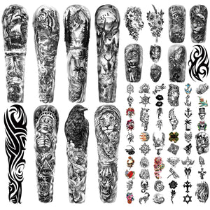 SOOVSY tatuajes manga completa brindan cobertura amplia para fiestas y conciertos.