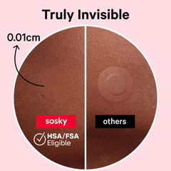 Parche Sosky con absorción rápida en el centro para imperfecciones.