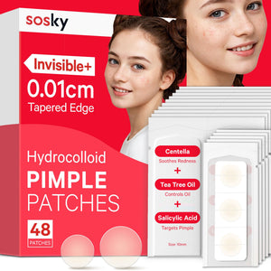 Parche Sosky invisible para la piel, ideal para uso diario sin dejar rastro.