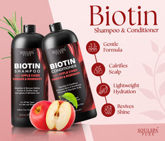 SOULSPA PURE acondicionador con biotina y romero para cabello suave