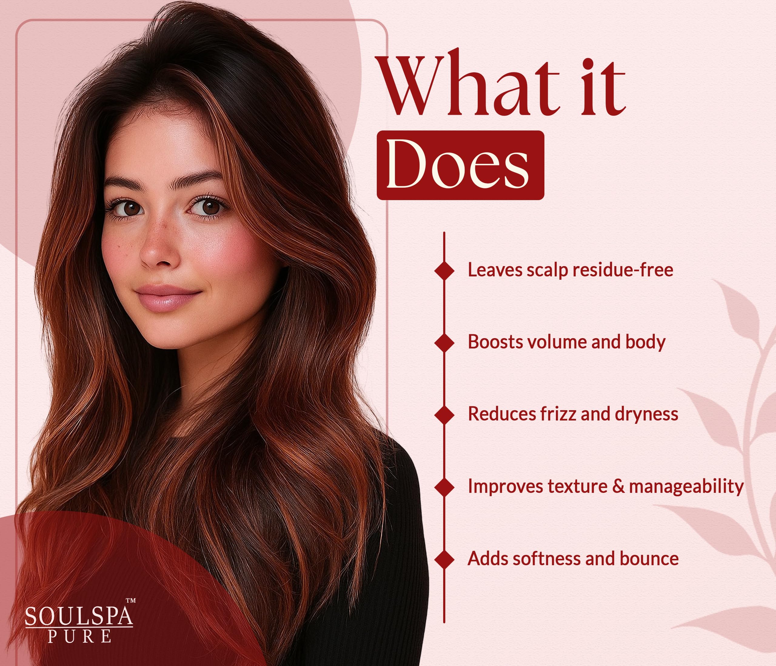 SOULSPA PURE muestra ingredientes jojoba, coco y aloe para hidratación ligera