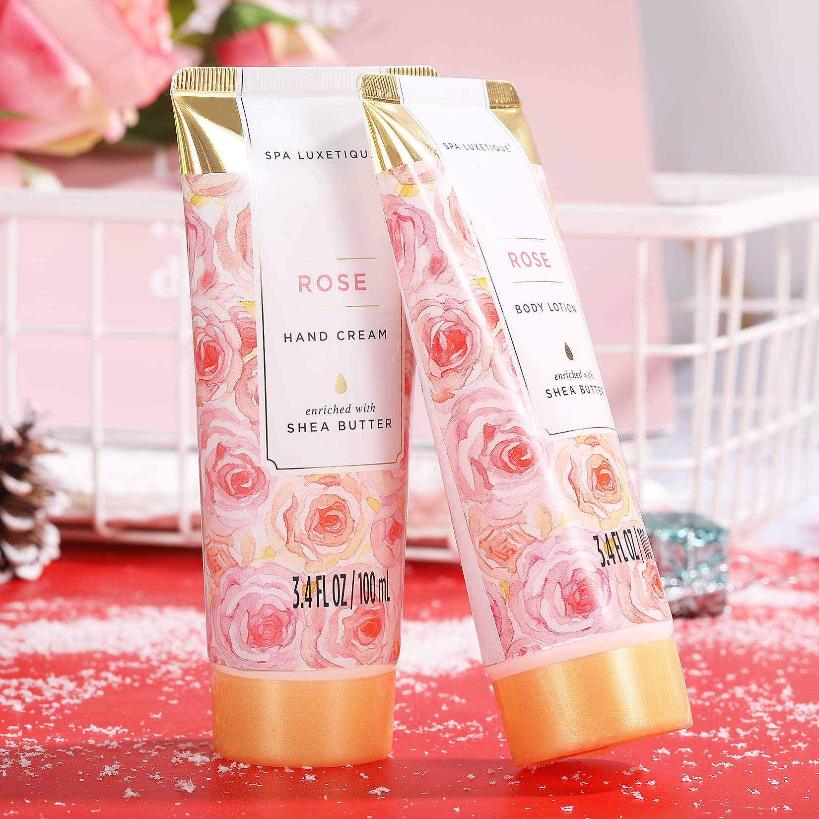 Bombas de baño Spa Luxetique con aroma a rosa para relajación
