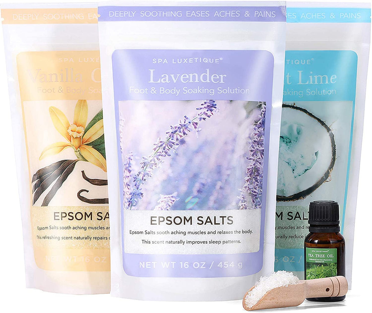 Spa Luxetique sales de epsom lavanda para baño relajante