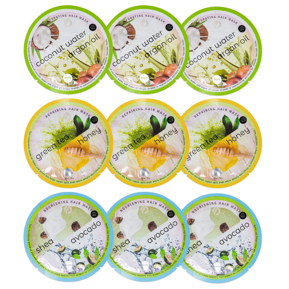 SpaLife mascarilla capilar coreana en paquete de viaje para hidratación profunda