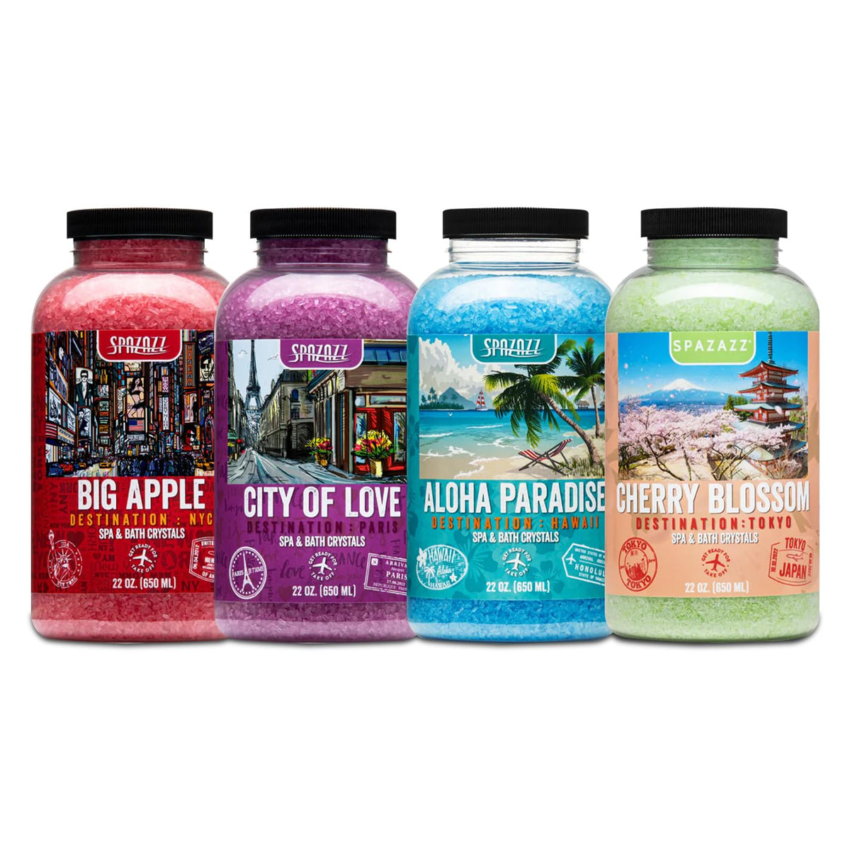 Spazazz Destinations Paris cristales aromaterapia para spa con aroma intenso