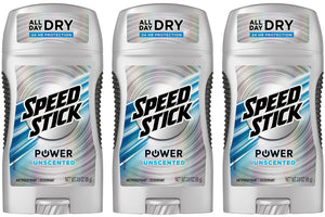 Speed Stick antitranspirante para hombre sin fragancia, barra de 85 g, protección diaria.