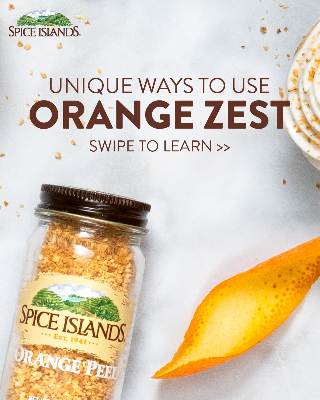 Spice Islands repostería naranja aroma delicado en horneados