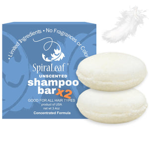 Spiraleaf barra champú sin fragancia: cuidado diario suave para todo tipo de cabello.