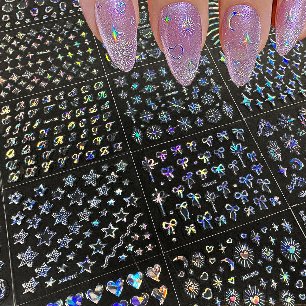 SPLOCUDU puntos estelares, pegatinas para uñas, fáciles de combinar.