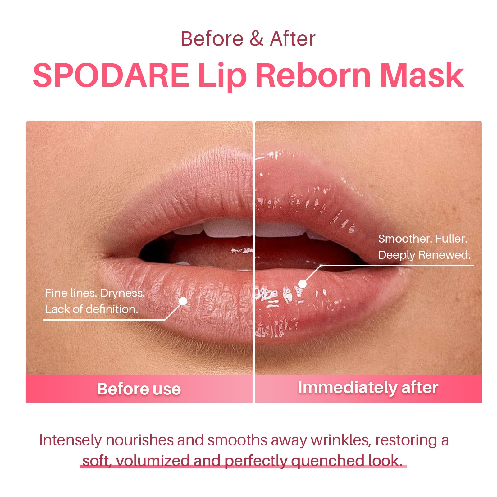 SPODARE mascarilla labial: textura gel sedosa que se desliza sin tirones