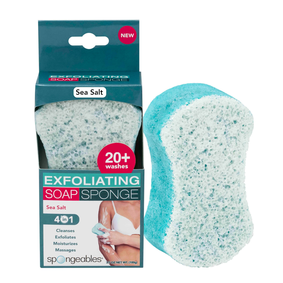 Spongeables gel de ducha en esponja para 20 lavados, experiencia spa en casa.