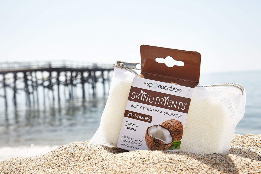 Spongeables Skinutrients-doble-textura exfolia y limpia con suavidad.