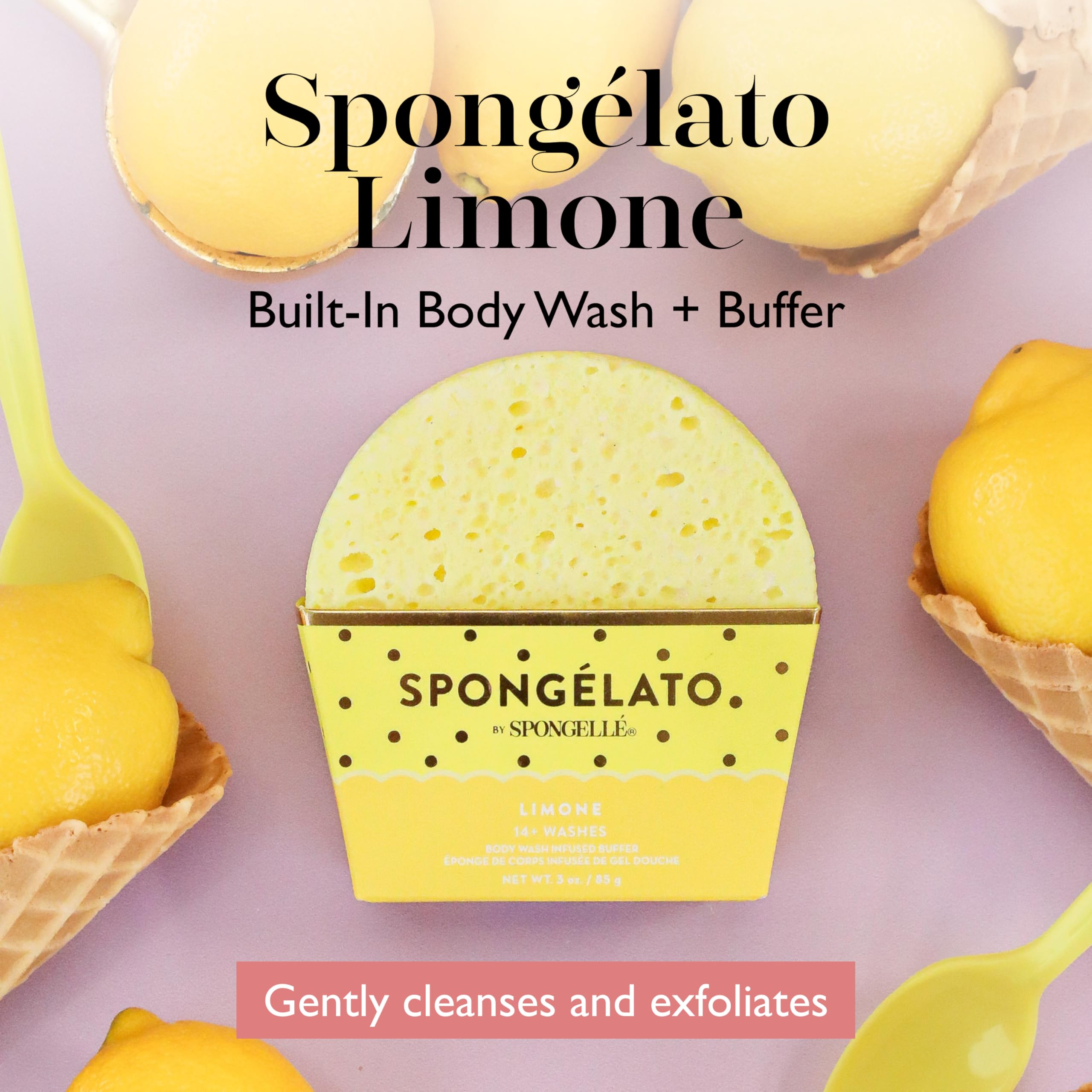 SPONGELLÉ Spongelato: botella de gel de ducha que libera aroma delicado.