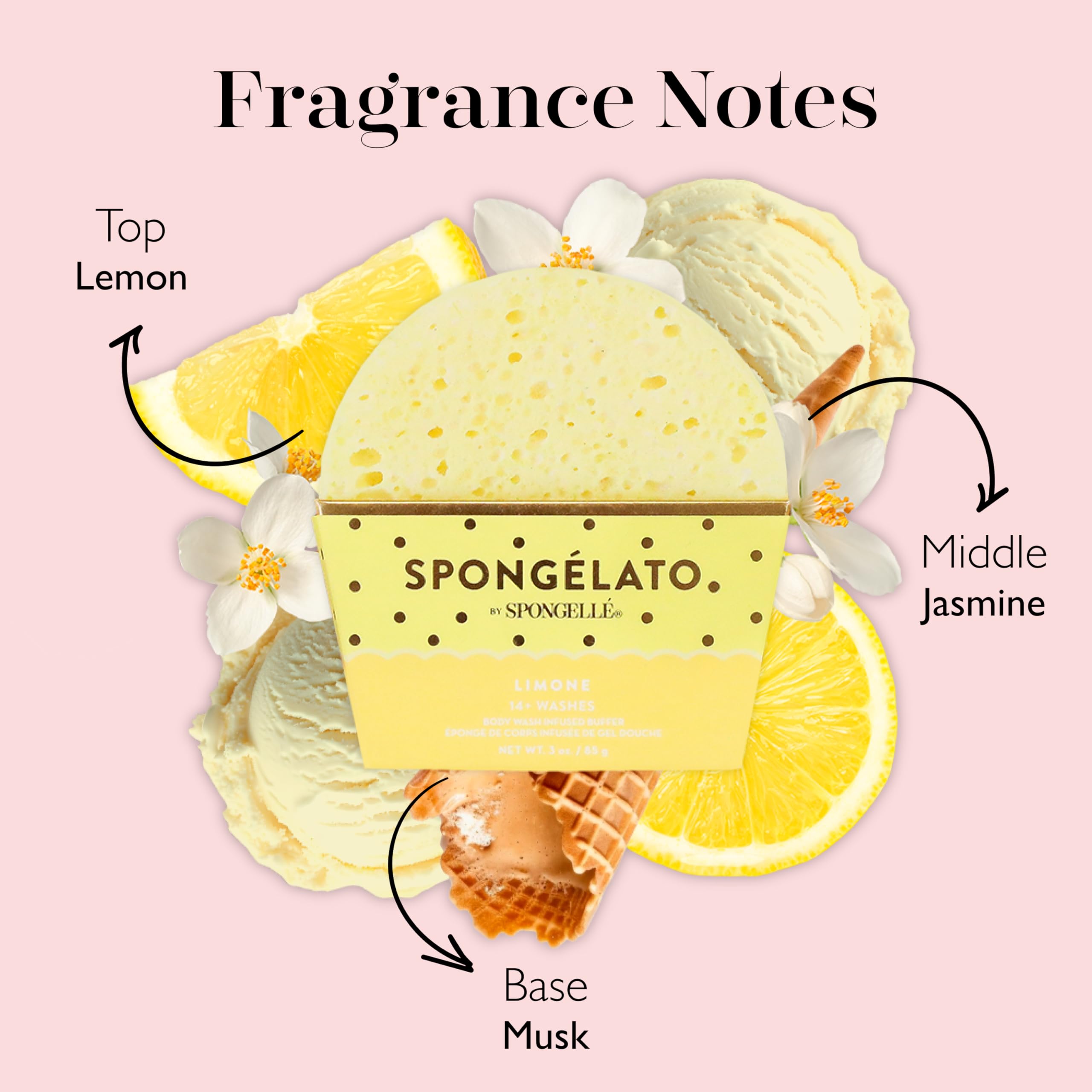 SPONGELLÉ Spongelato Frutti di Bosco: fragancia afrutada que realza la experiencia.