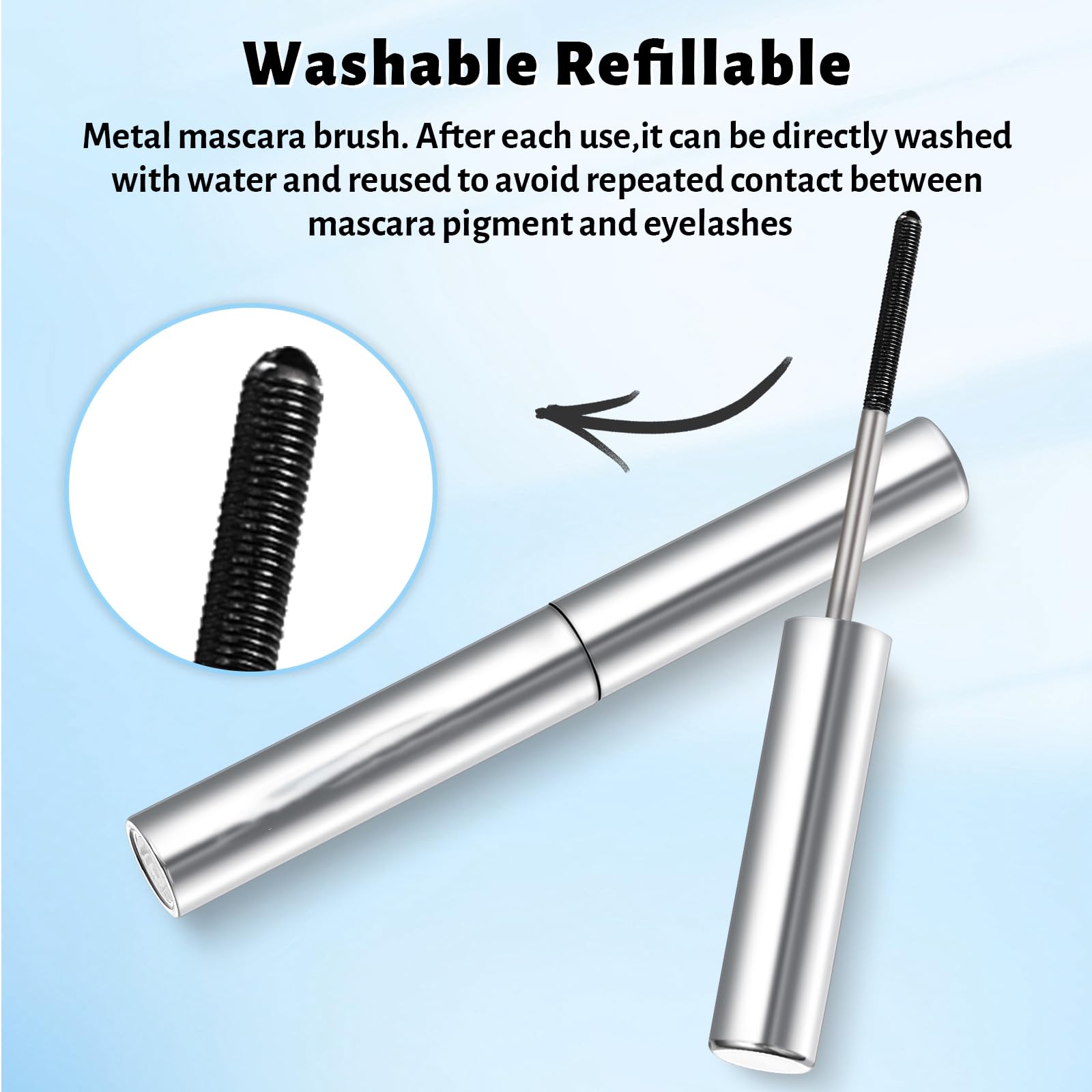 SPRINGSKY Mascara volumen intenso añade densidad y definición sin grumos.