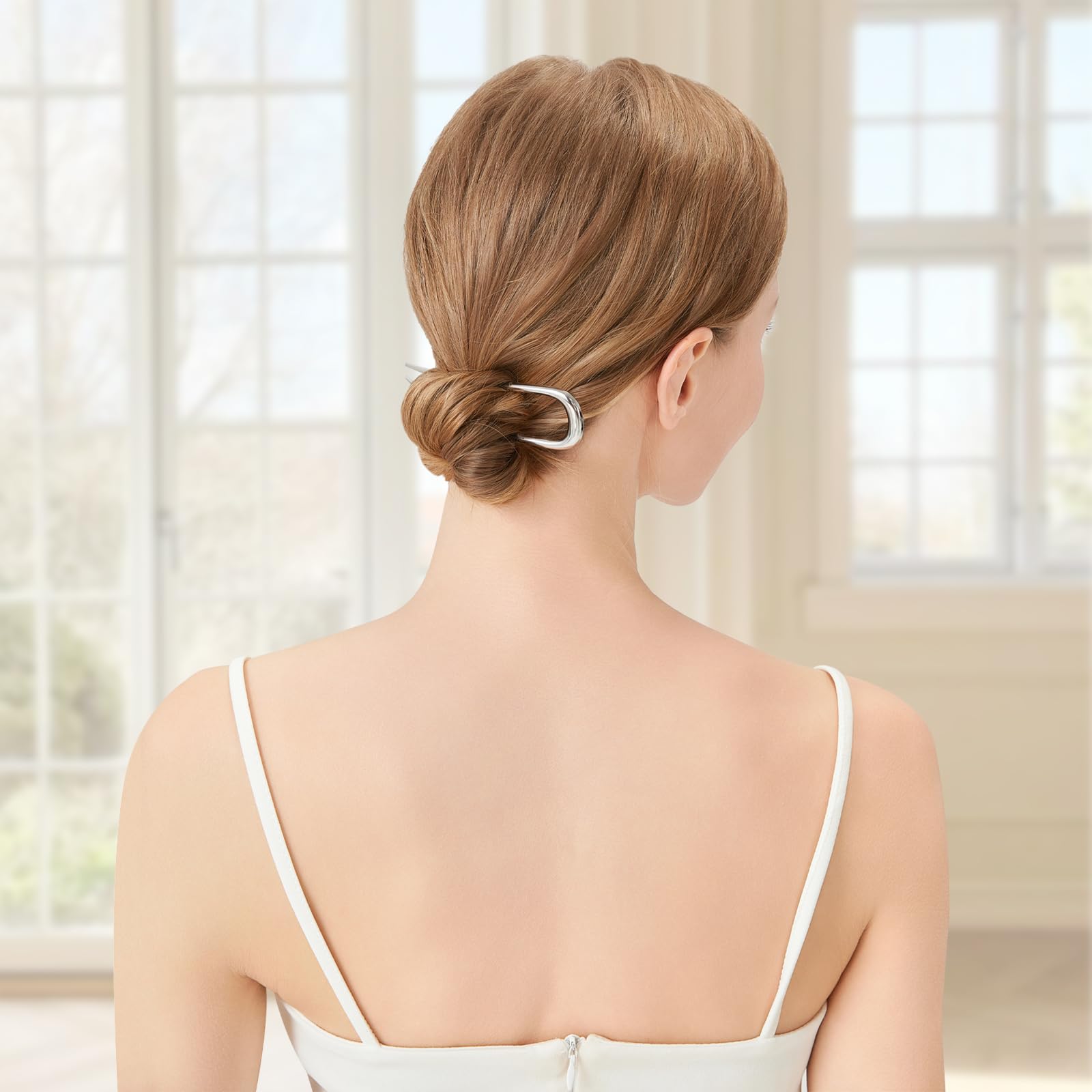Srevela alfileres de pelo en forma de U con agarre firme.