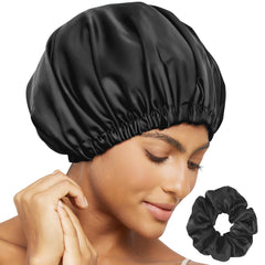 SSilkday bonete de satén doble capa para protección nocturna del cabello.