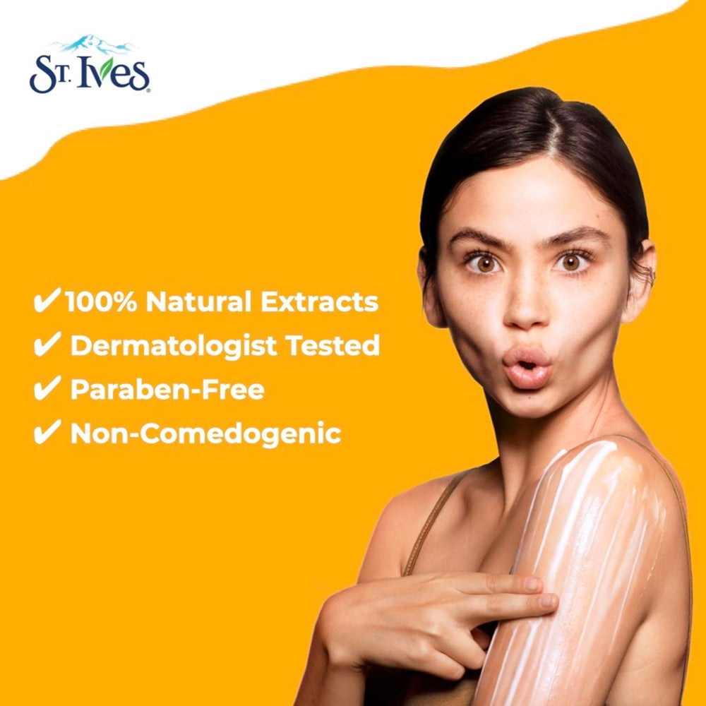 St. Ives con aceite de coco natural para hidratación profunda.