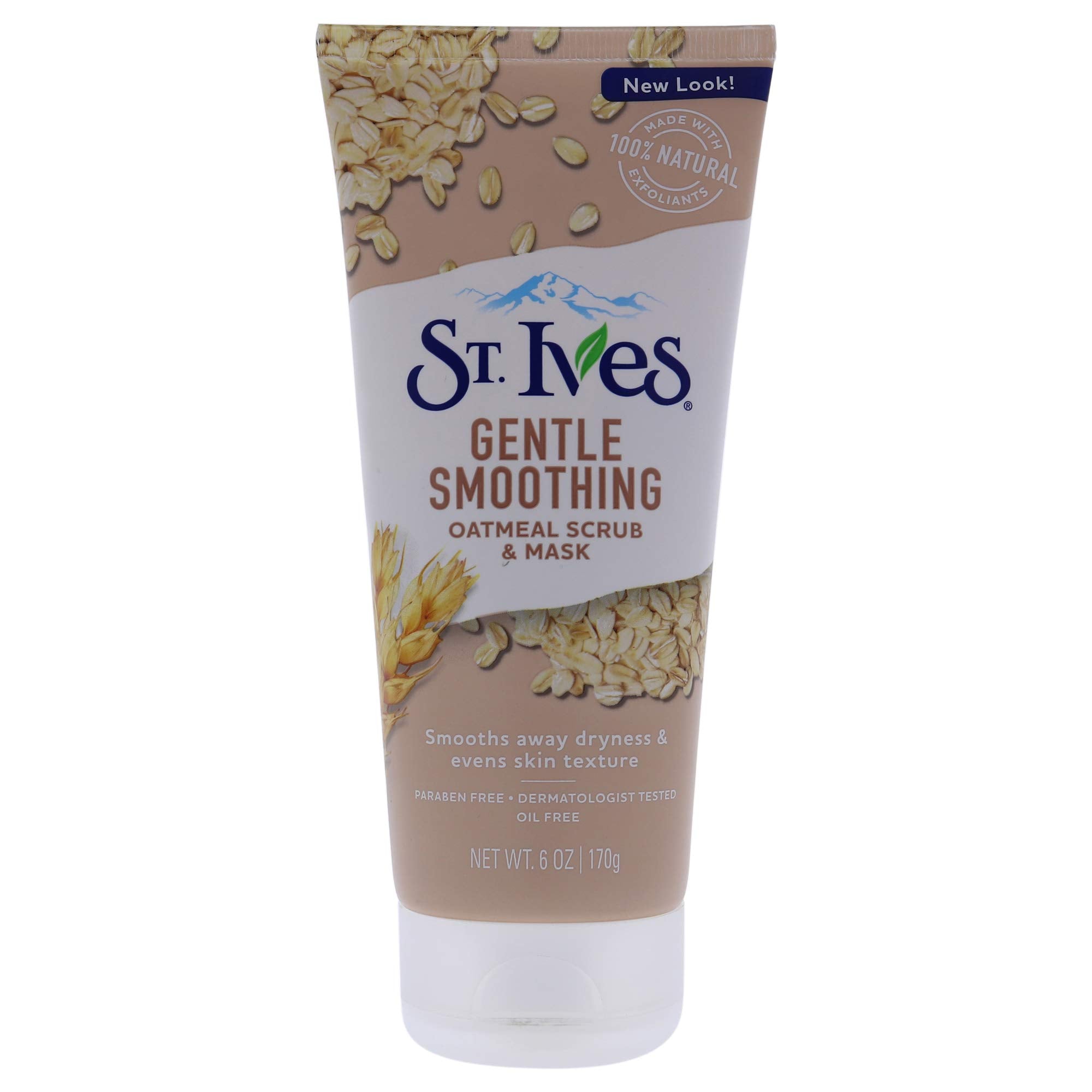 St. Ives exfoliante-mascarilla avena 6oz: exfolia suavemente y deja piel suave