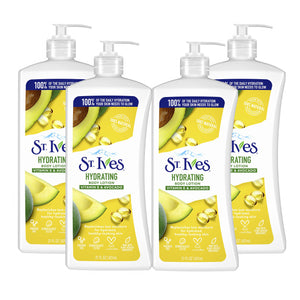 St. Ives hidratante para manos y cuerpo con vitamina E y aguacate, textura suave
