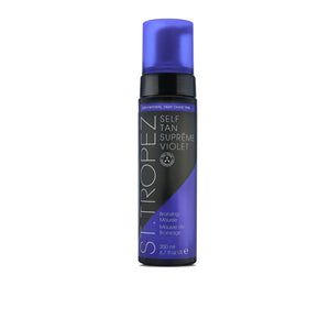 St.Tropez Suprême Violeta: botella para bronceado profundo y tono oliva.